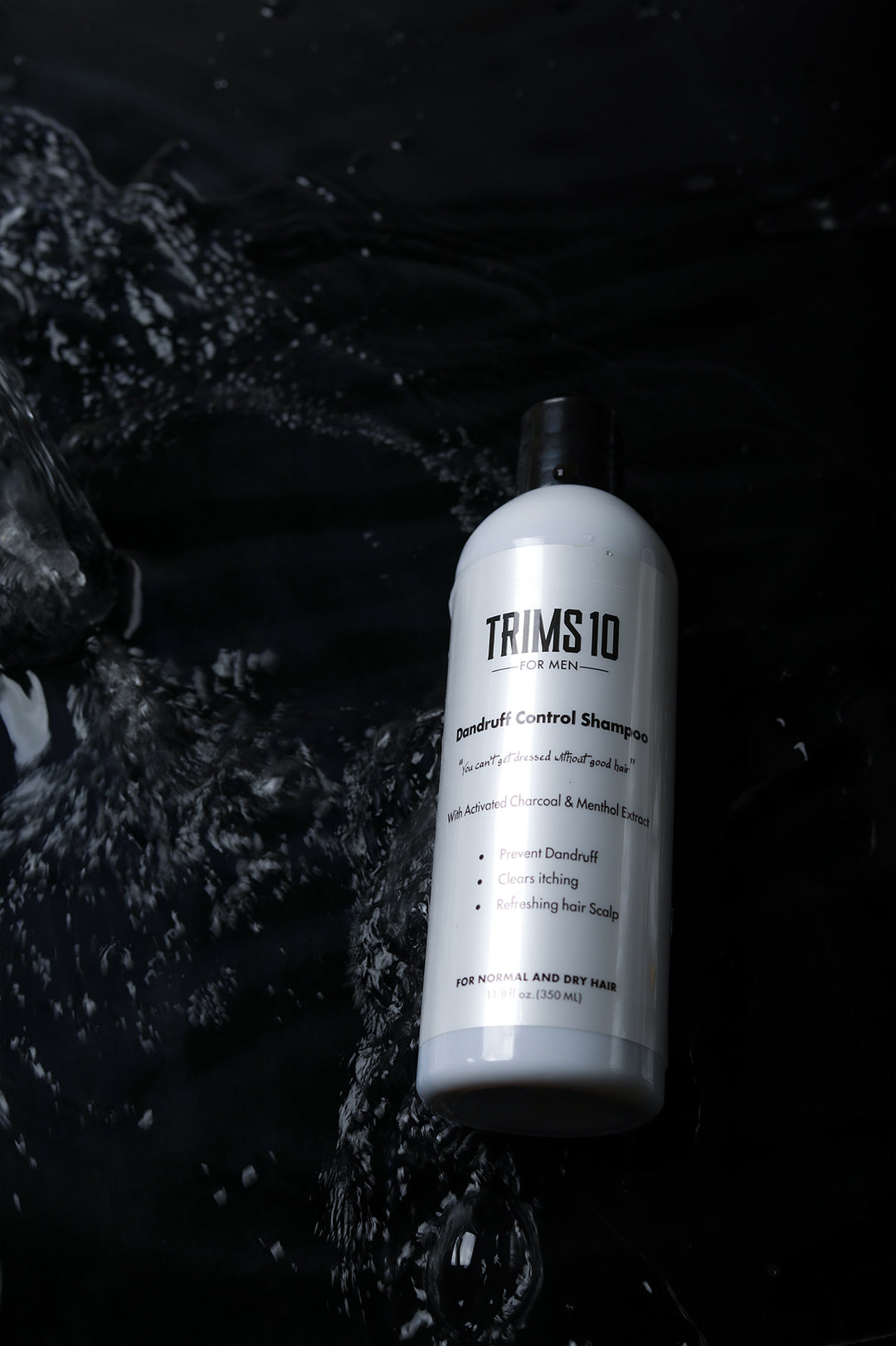 Trims10 Dandruff Control Shampoo With Charcoal & Menthol 350 ml
