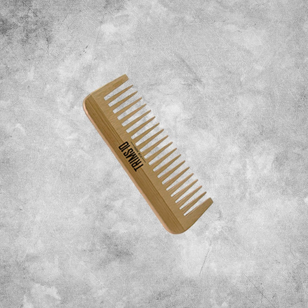 Trims10 Natural Wood Comb - Wide Tooth